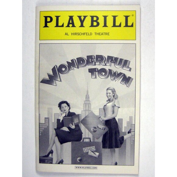 Wonderful Town Playbill Hirschfeld Theatre 2003 Donna Murphy Greg Edelman - Picture 1 of 8